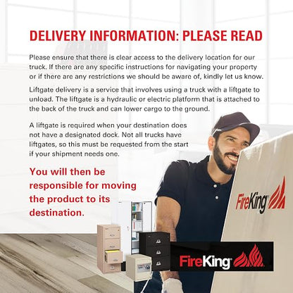 FireKing Lateral 4 Drawer Legal and Letter Fire Safe File Cabinet - Image 8