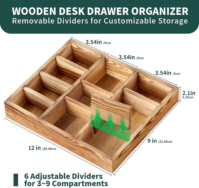 Desk Drawer Organizer Tray - Image 3