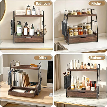 2-Tier Bathroom Counter Organizer - Image 7
