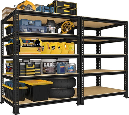 PrimeZone Heavy Duty Garage Storage Shelves, 31.5" W x 16" D x 63" H Adjustable by PrimeZone