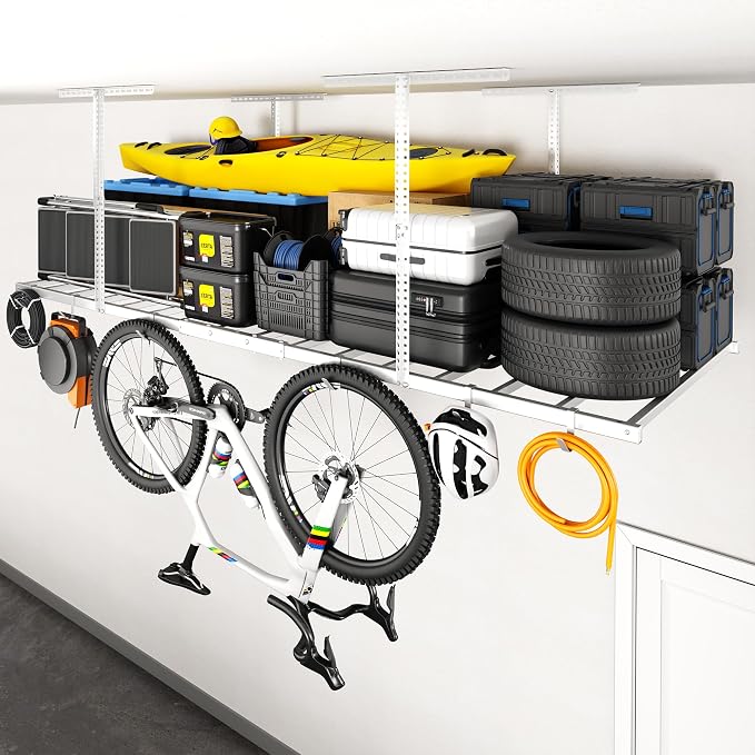 FLEXIMOUNTS 4x8 Overhead Garage Storage Rack by FLEXIMOUNTS