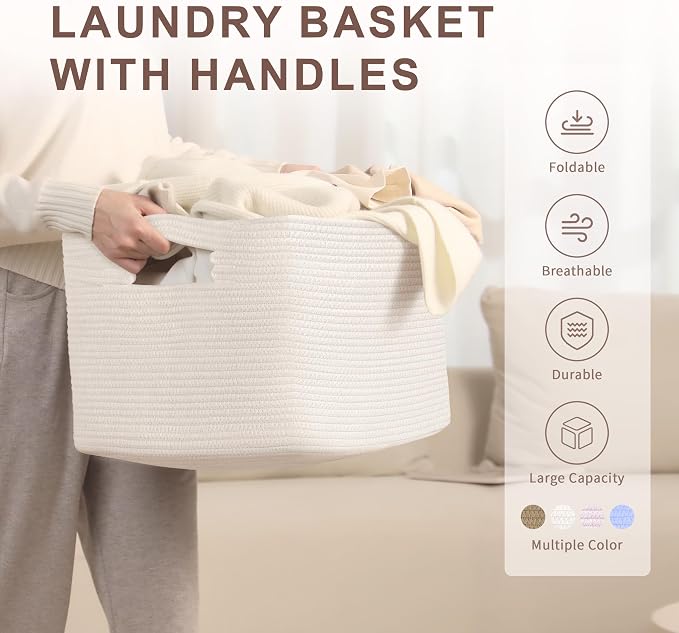 60L Small Baby Girls Laundry Basket - Image 4