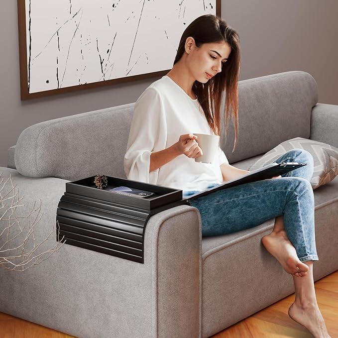 Sofa Arm Rest Tray Table for Couch - Image 9
