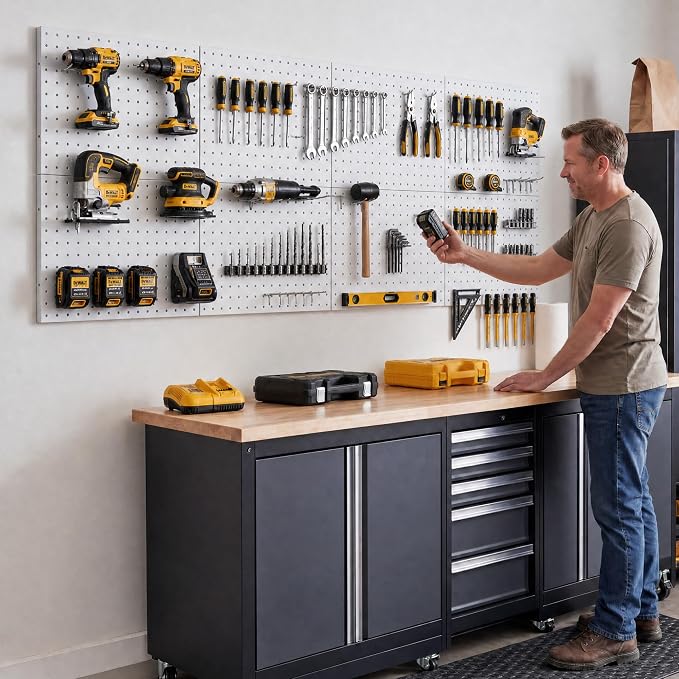 8 Pack Metal Peg board Panels - Image 2