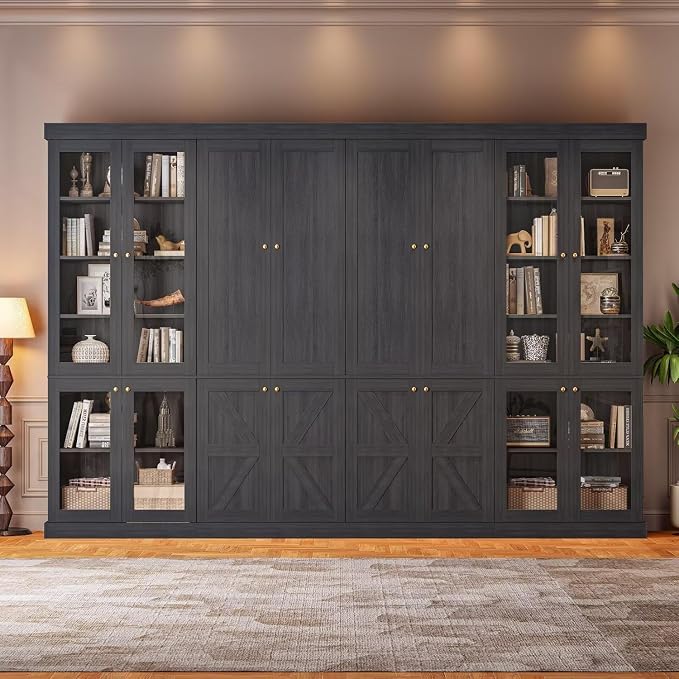 ivaniti 70.8" Tall Farmhouse Bookshelf, Modular Bookcase by CraftedforLifesMoments