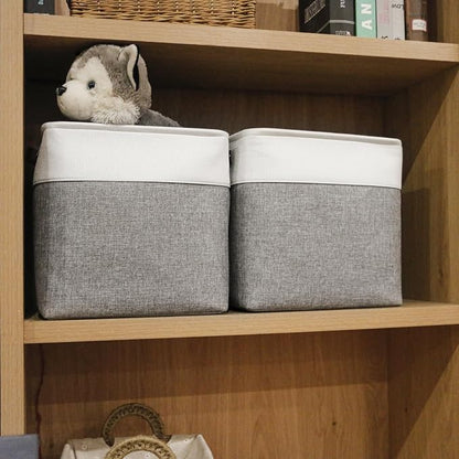 13x13 Cube Storage Bins, Collapsible Fabric Storage Box, 4 Pack Closet Baskets - Image 7