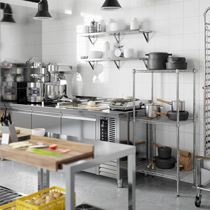 18" Deep x 24" Wide x 54" Height Wire Shelving Kit | 3-Tier | NSF Commercial - Image 6