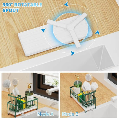 Cisily Sponge Holder for Kitchen Sink, Sink Caddy Organizer - Image 3