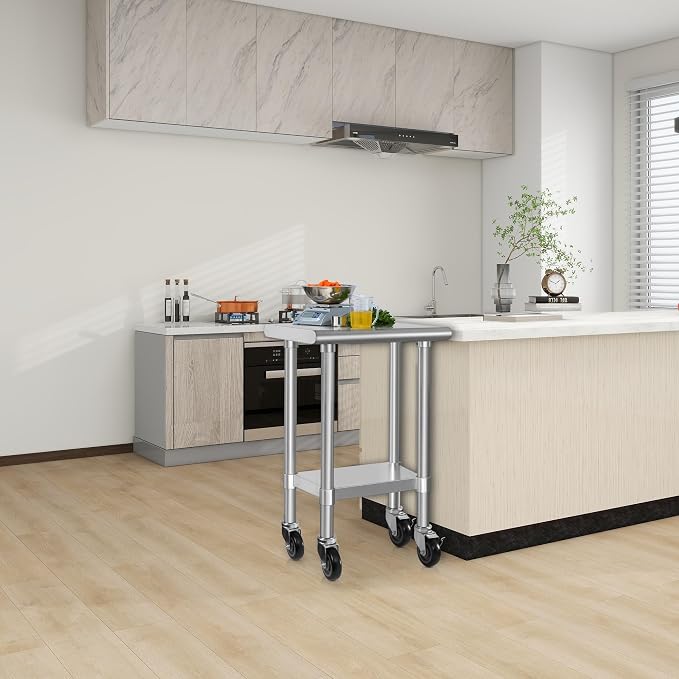 HARDURA Stainless Steel Commercial Table Prep & Work Table - Image 2