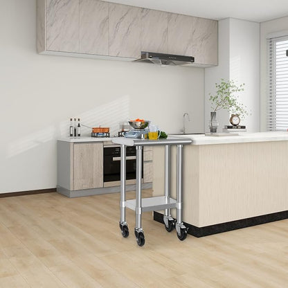 HARDURA Stainless Steel Commercial Table Prep & Work Table - Image 2