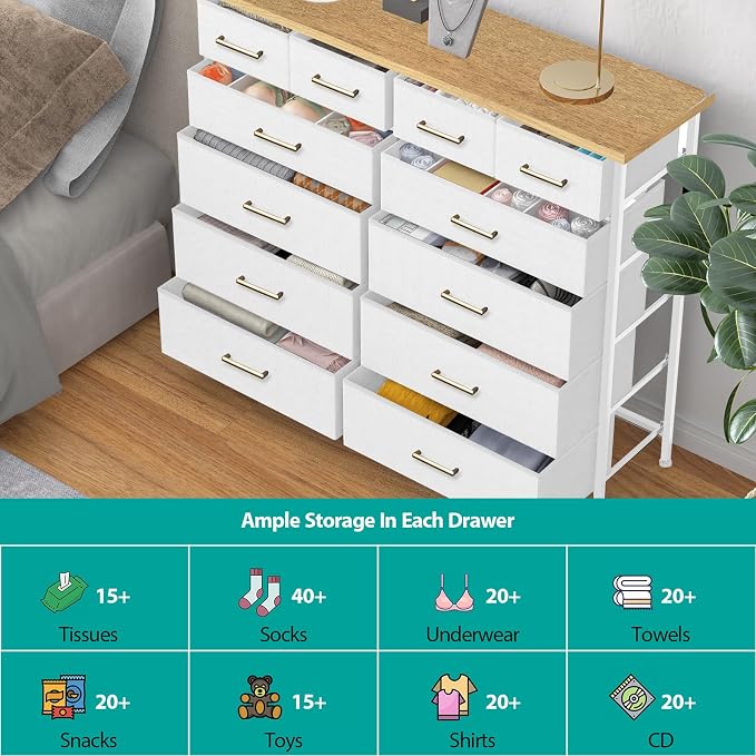 VASICAR White Dresser for Bedroom - Image 5