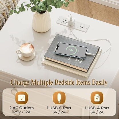 Huuger 27.6 Inch Tall Nightstand - Image 4