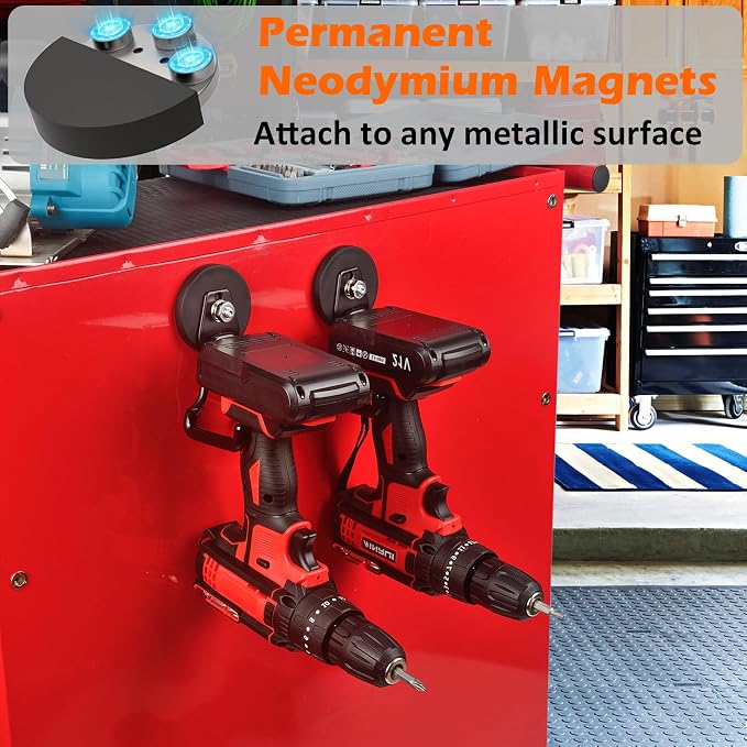 MUTUACTOR New Upgraded Strong Magnetic Hooks, 20lbs Anti-Scratch Magnet Storage - Image 4