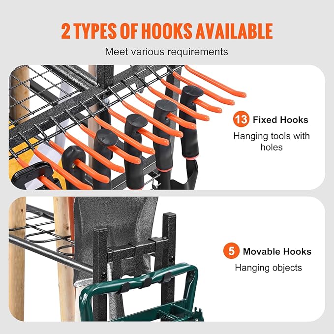 VEVOR Garden Tool Organizer, 16 Slots - Image 3