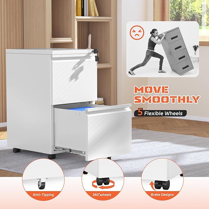 INTERGREAT Mobile File Cabinet - Image 4