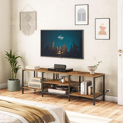 HOOBRO TV Stand with Power Outlets to 75 Inches, TV Console Table with Open - Image 4