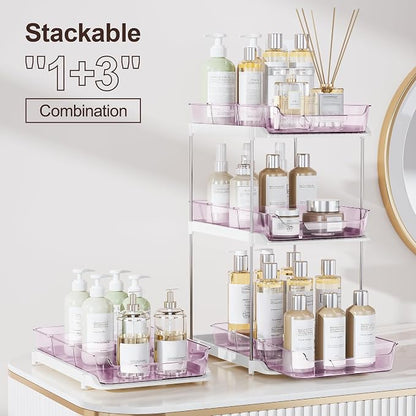 Delamu 2-Tier Multi-Purpose Bathroom Under Sink Organizers and Storage - Image 3
