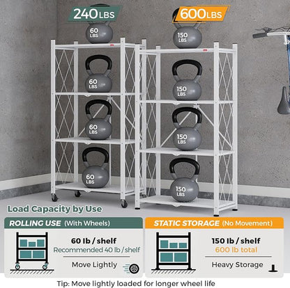 DEANIC 4 Tier Foldable Storage Shelves - Image 10