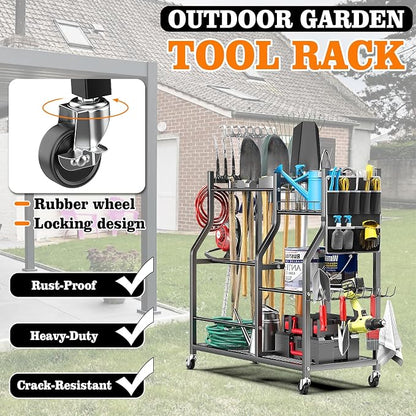 36" Large Garden Tool Organizer - Image 3