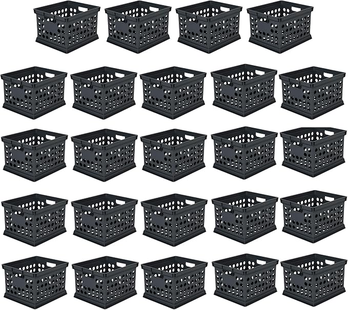 Sterilite Stackable Plastic Storage Crate Bin Organizer File Box by Sterilite