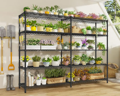 PrimeZone 5 Tier 72" W x 16''D x 76''H Metal Storage Wire Shelves - Image 9