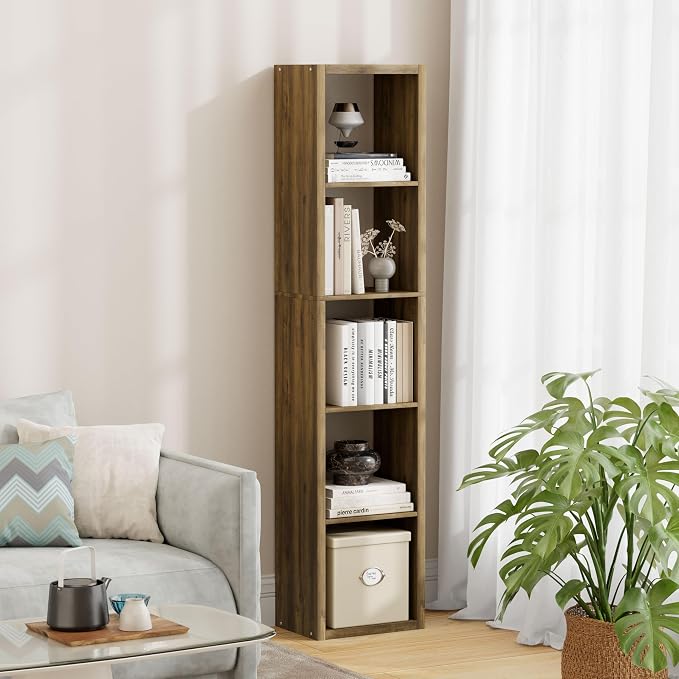 5 Cube Storage Organizer Single Row, Cube Shelf by JPIZISO