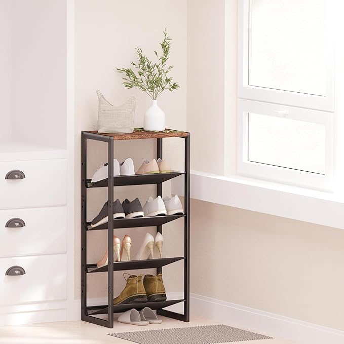 CHEMPFR Narrow 5-Tier Shoe Rack, Slim Space-Saving Shelf - Image 4