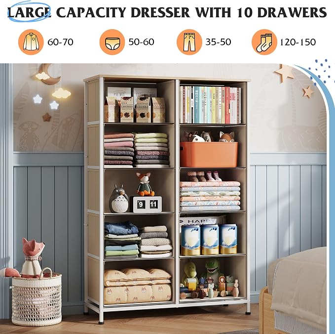WLIVE Tall Dresser for Bedroom - Image 4