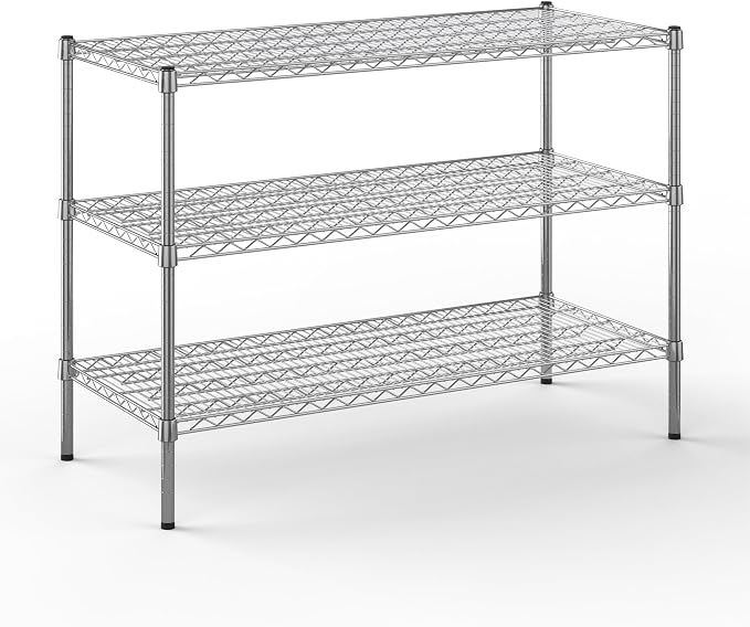 21" Deep x 48" Wide x 34" Height Wire Shelving Kit | 3-Tier | NSF Commercial by Regal+Altair