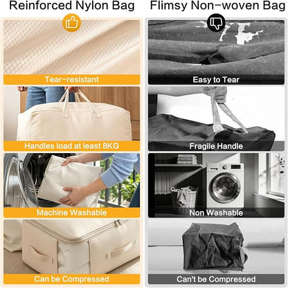 Comforter Storage Bag, Large Capacity Blanket Storage Bags 2-Layer Ultra Space - Image 7