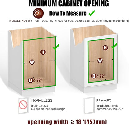 2-Tier Pull Out Cabinet Organizer, Pull Out Shelves and Drawer - Image 4