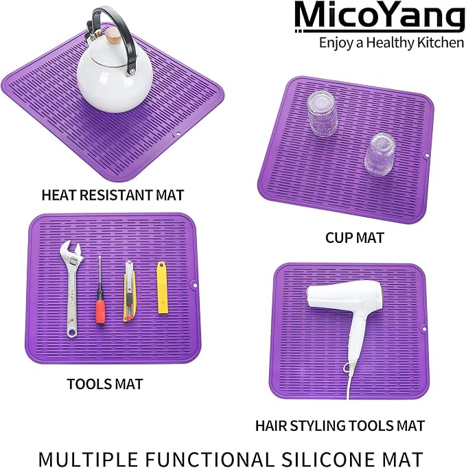 Silicone Dish Drying Mat for Multiple Usage, Easy clean, Eco-friendly, - Image 3