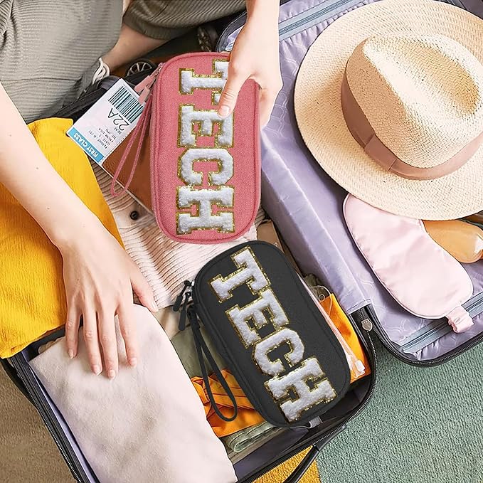 COSHAYSOO Small TECH Pouch Electronics Organizer Travel Bag Personalized - Image 6