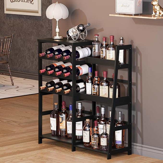 VASMIA Versatile Liquor Stand for Home Bar, Wine Rack Freestanding Floor - Image 6