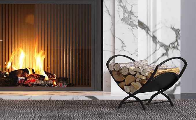 Fireplace Log Holder Folding Firewood Rack Indoor, Outdoor Firewood Rack - Image 6