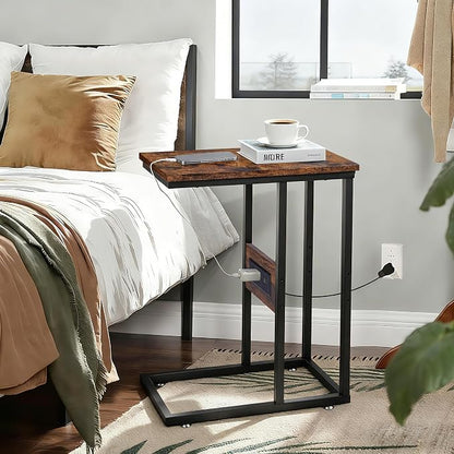 VECELO C Shaped End Side Table - Image 5