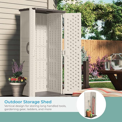 Suncast Vertical Outdoor Storage Shed - Image 3