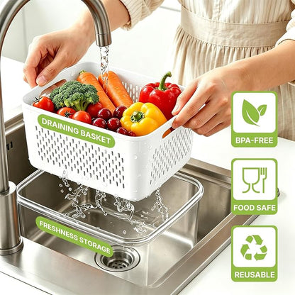 5 Pack Large Fruit Storage Containers - Image 2