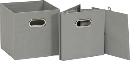 Household Essentials 84-1 Foldable Fabric Storage Bins Set of 6 Cubby Cubes - Image 5