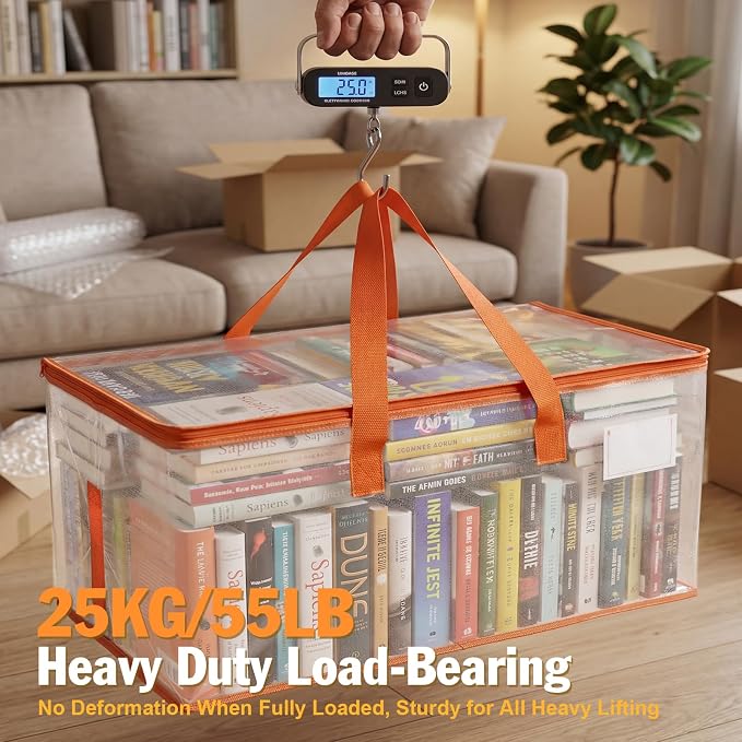 KYODOLED 2-Pack Clear Moving Bags Heavy Duty Extra Large, Storage Totes - Image 6