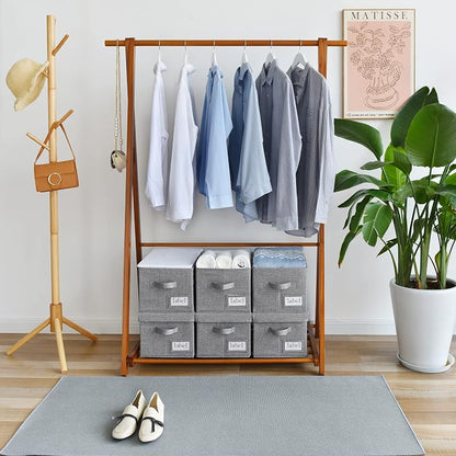 GRANNY SAYS Fabric Bins with Lids, Storage Baskets - Image 3