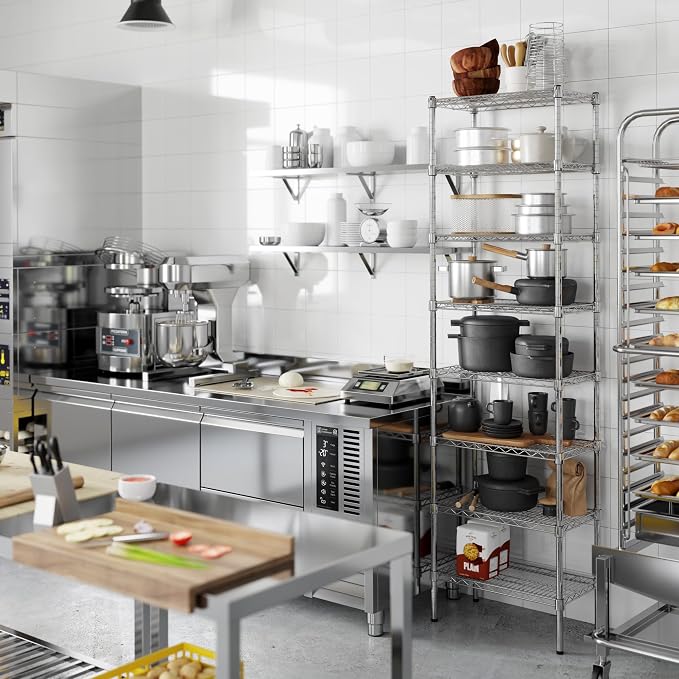 14" Deep x 24" Wide x 86" Height Wire Shelving Kit | 8-Tier | NSF Commercial - Image 2