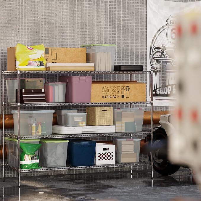 24" Deep x 72" Wide x 54" Height Wire Shelving Kit | 4-Tier | NSF Commercial - Image 6