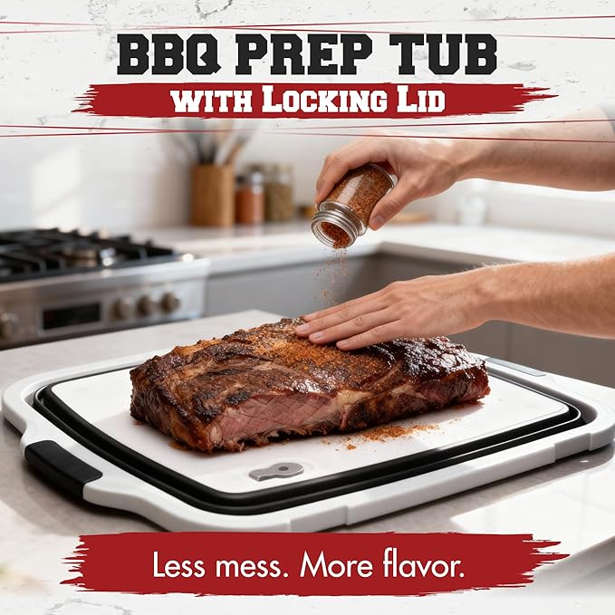 KITCHEN PERFECTION Collapsible XL Smoker & BBQ Prep Tub - Image 2