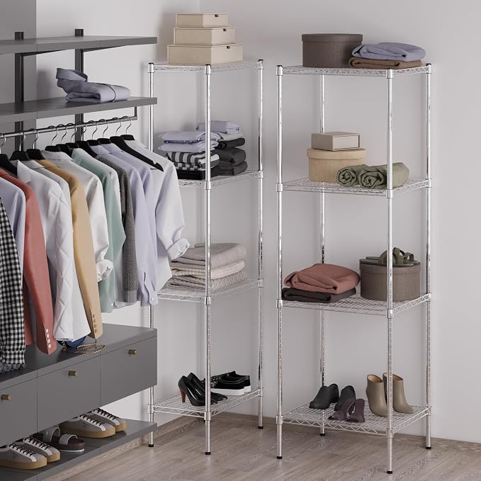 21" Deep x 24" Wide x 74" Height Wire Shelving Kit | 4-Tier | NSF Commercial - Image 5