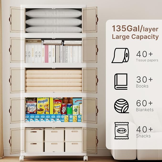 620QT Extra Large Stackable Storage Bins - Image 3