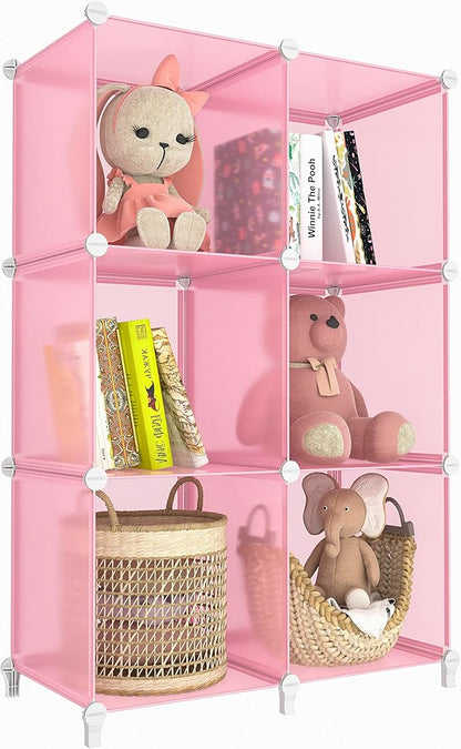 HOMIDEC 6-Cube Storage Shelf, Storage Bookcase Bookshelf by DecorateYourHome