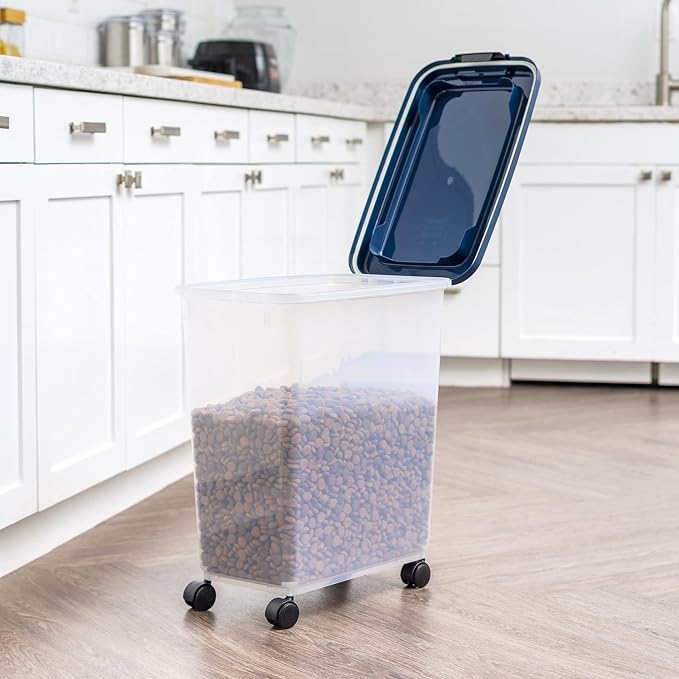 IRIS USA Airtight Dog Food Storage Container, Attachable Wheels, - Image 6