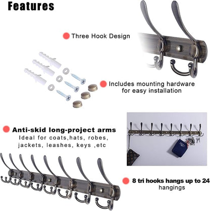 Dseap Coat Rack Wall Mount - Image 6