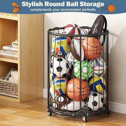 Garage Ball Storage: Round Sports Equipment Organizer - Image 4